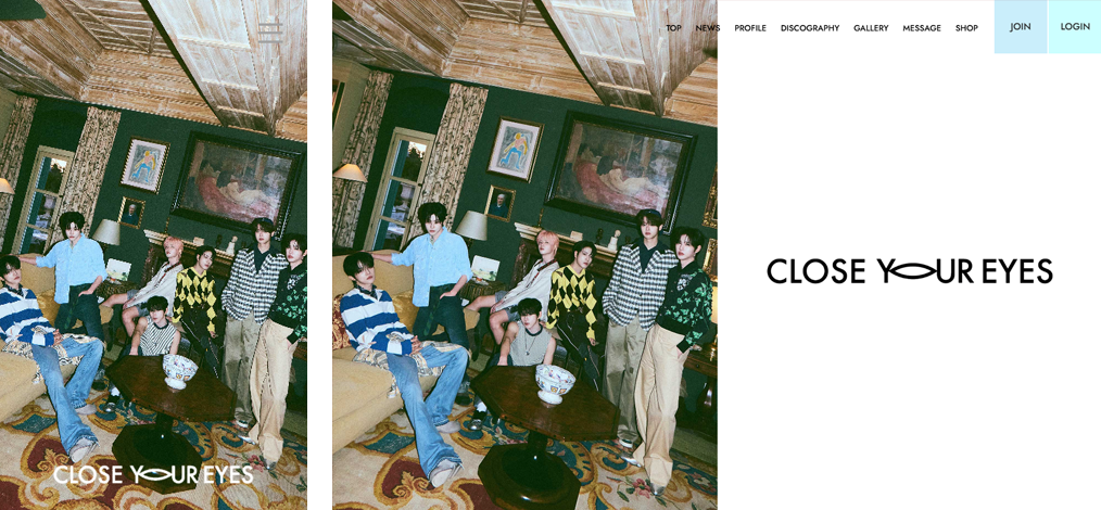 CLOSE YOUR EYES JAPAN OFFICIAL FAN CLUBのサイト